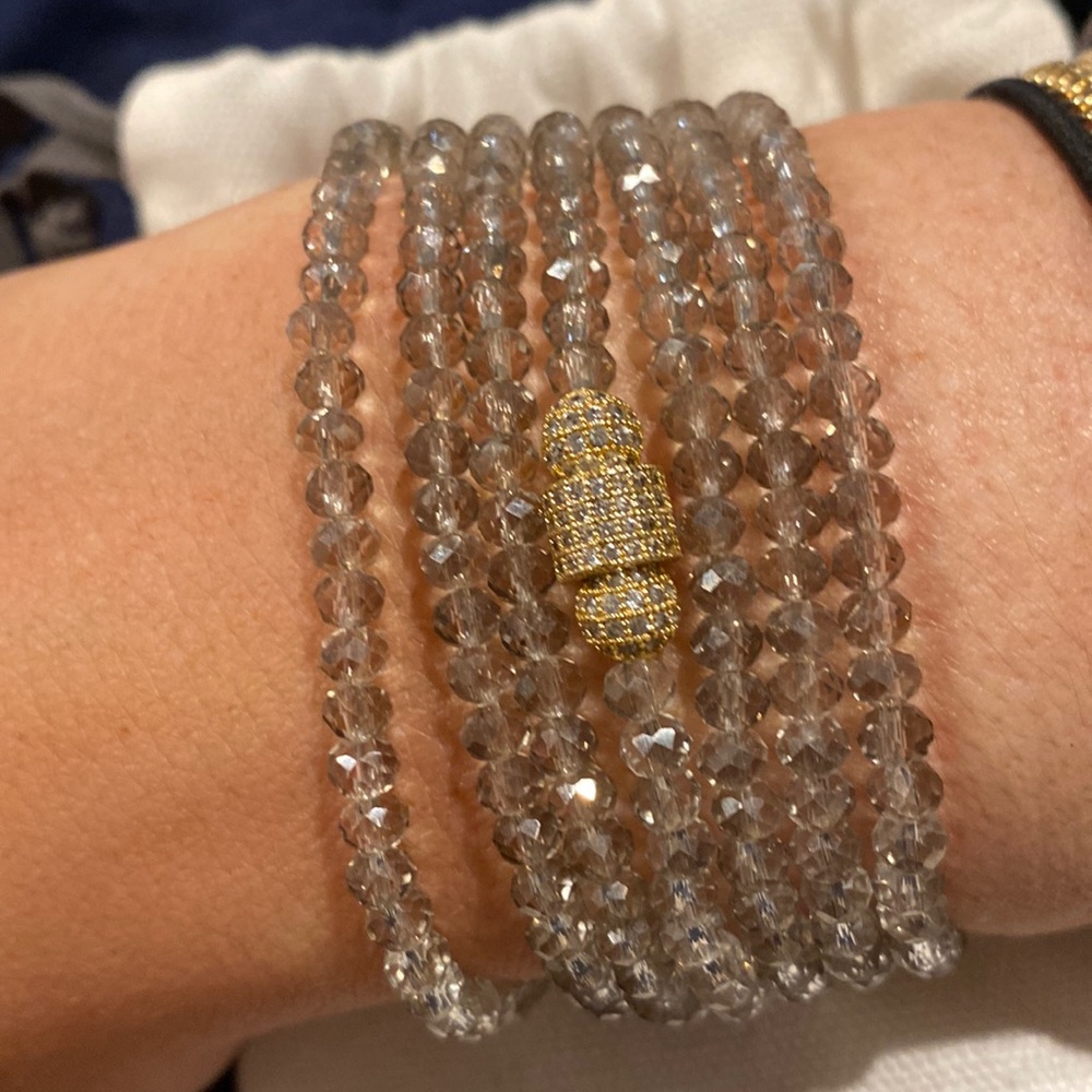 Rachel Lynn by Corri Lynn Seven Wrap with Gold Beads